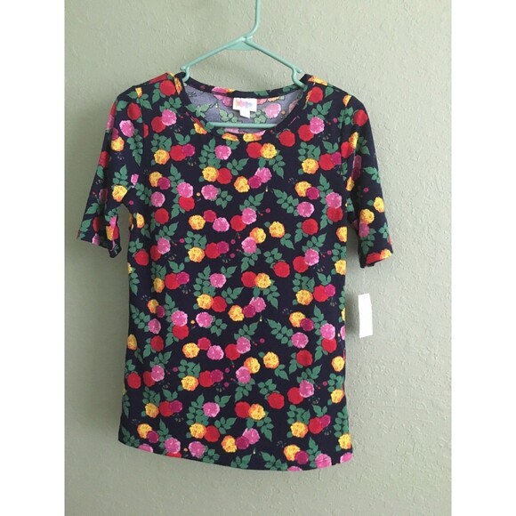 LuLaRoe NWT Size Small Navy Floral Gigi Top Blouse - Picture 1 of 5